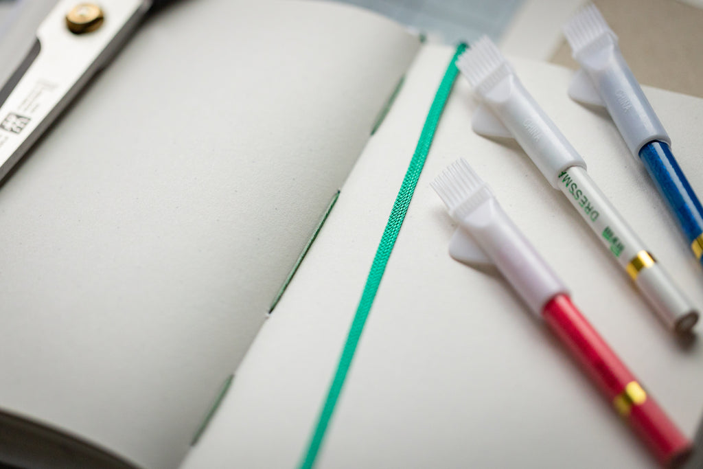 Handgebundenes A6 Notizbuch für den Klinikalltag - Edition Viridis